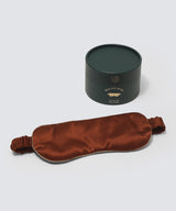 Silk Eye Mask Amber Brown