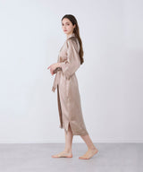Silk Gown Pink Beige