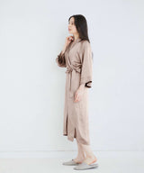 Silk Gown Pink Beige