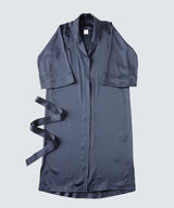 Silk Gown Elegant Navy