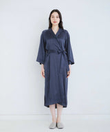 Silk Gown Elegant Navy