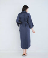 Silk Gown Elegant Navy