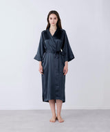 Silk Gown Elegant Navy