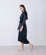 Silk Gown Elegant Navy