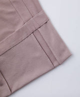 【SET-UP】Royal Organic Cotton Poncho & Wide Pants Greige