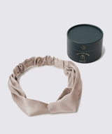 Silk Hairband Pink Beige - Foo Tokyo