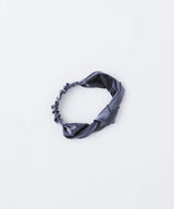 Silk Hairband Charcoal Gray