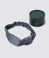 Silk Hairband Charcoal Gray
