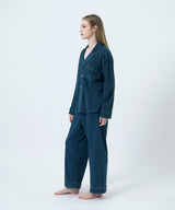 【SET-UP】Cotton Pajamas Turquoise