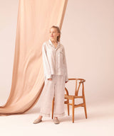 【Tops】Interior Like Silk Pajamas