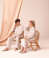 【Bottoms】Interior Like Silk Pajamas