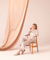 【Tops】Interior Like Silk Pajamas