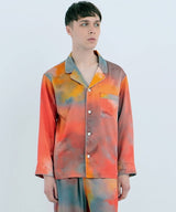 【Tops】Watercolor Silk Pajamas Evening Glow