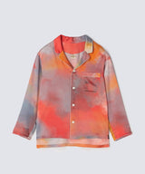 【Tops】Watercolor Silk Pajamas Evening Glow