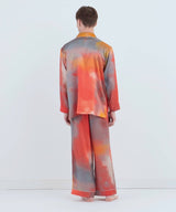 【SET-UP】Watercolor Silk Pajamas Evening Glow