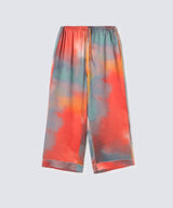 【Bottoms】Watercolor Silk Pajamas Evening Glow