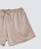 Silk Shorts Pearl White