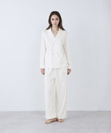 【SET-UP】Royal Organic Cotton Double Button Pajamas Off-White