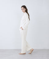 【SET-UP】Royal Organic Cotton Double Button Pajamas Off-White