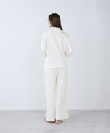 【SET-UP】Royal Organic Cotton Double Button Pajamas Off-White