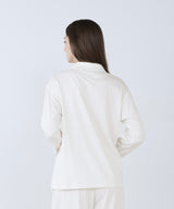 【Tops】Royal Organic Cotton Double Button Pajamas Off-White