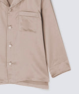 【Tops】Silk pajamas Pearl white