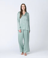【SET-UP】Silk pajamas Mint green