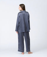【SET-UP】Silk pajamas Charcoal gray