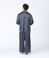 【SET-UP】Silk pajamas Charcoal gray