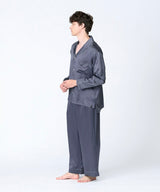 【SET-UP】Silk pajamas Charcoal gray