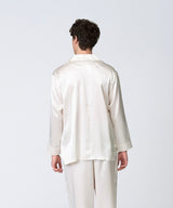 【Tops】Silk pajamas Pearl white