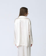 【Tops】Silk pajamas Pearl white