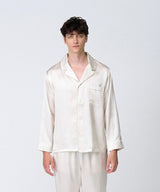 【Tops】Silk pajamas Pearl white