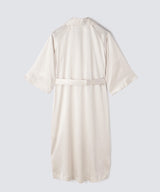 Silk Gown Pearl White