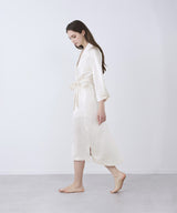Silk Gown Pearl White
