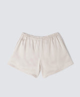 Silk Shorts Pearl White