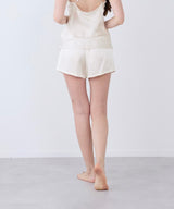 Silk Shorts Pearl White
