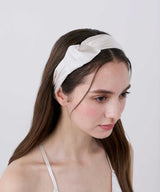 Silk Hairband Pearl White - Foo Tokyo