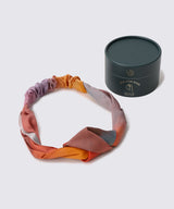 Watercolor Silk Hairband Evening Glow