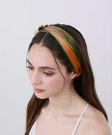 Watercolor Silk Hairband Misty Lake - Foo Tokyo