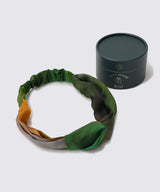 Watercolor Silk Hairband Misty Lake