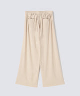 【SET-UP】Royal Organic Cotton T-Shirt and Wide Pants Beige