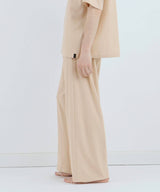 Royal Organic Cotton Wide Pants Beige