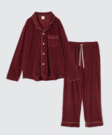 【SET-UP】Cotton Pajamas Wine Red