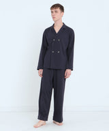 【SET-UP】Royal Organic cotton double button Pajama Navy