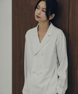【Tops】Royal Organic Cotton Double Button Pajamas Off-White