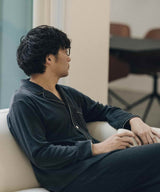 【SET-UP】Cotton Pajamas Charcoal Gray
