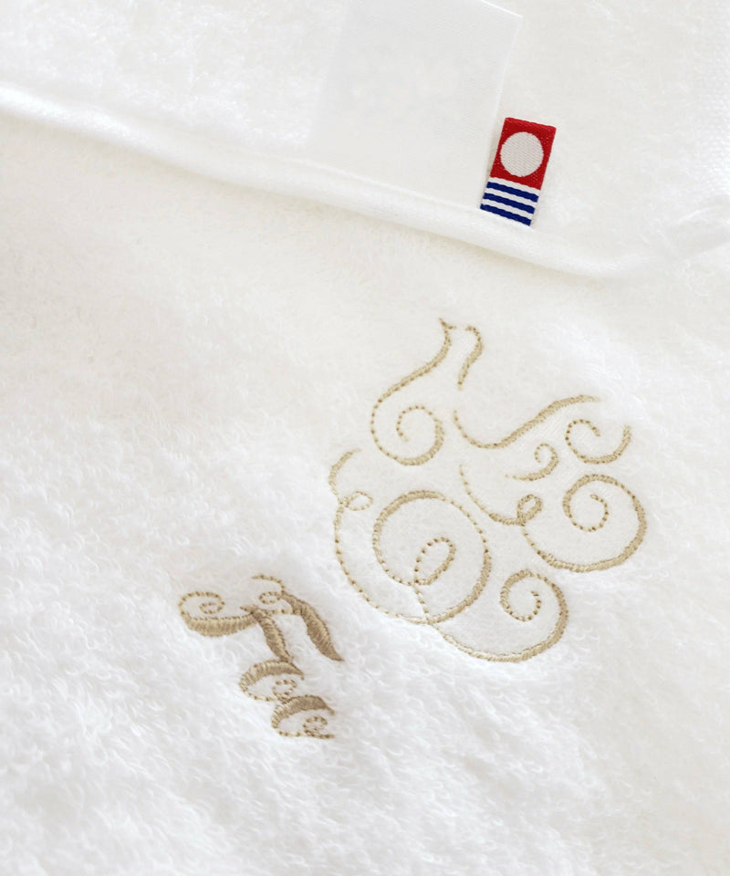 Organic Cotton Towel Bath Towel/Face Towel/Hand Towel 3-size set in same color (white) - Foo Tokyo