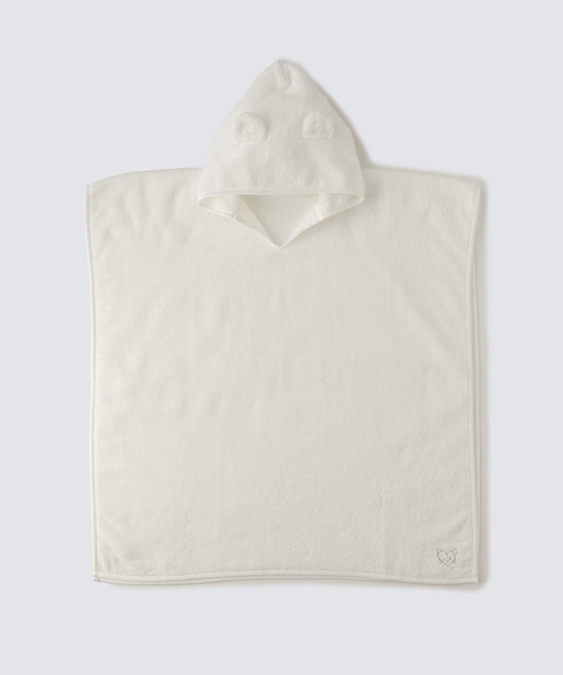 ［for KIDS] Organic Cotton Pile Poncho White