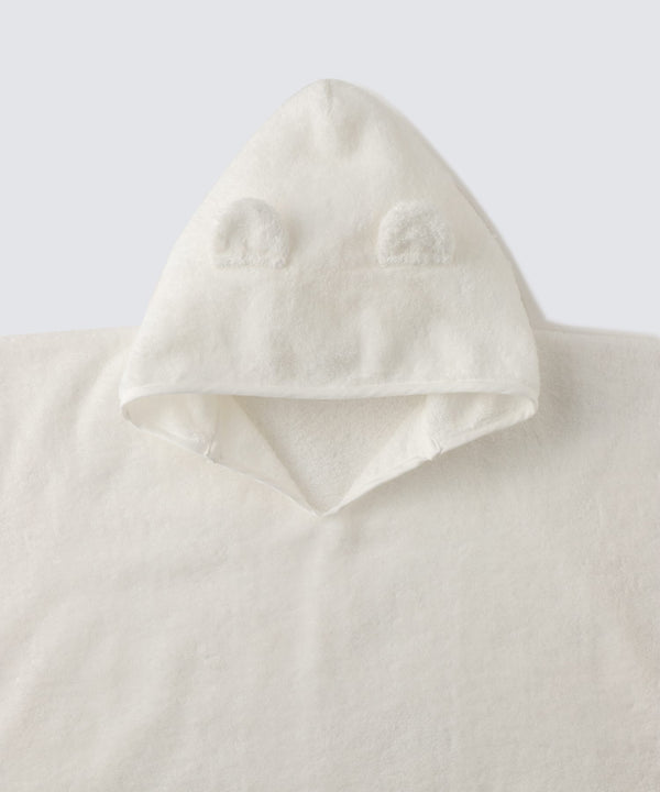 ［for KIDS] Organic Cotton Pile Poncho White